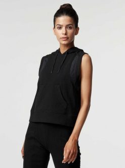 Best Blanc Noir Sweat A Capuche Tempete Noir
