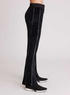 Hot Blanc Noir Pantalon Sportif En Velours